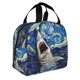 thumbnail image 2 of Balery Vintage Starry Sky Shark Bolsa de Almuerzo Aislada – Caja de Almuerzo con Papel de Aluminio Grueso, Mantiene la Comida Fresca por 4 Horas, 2 of 8