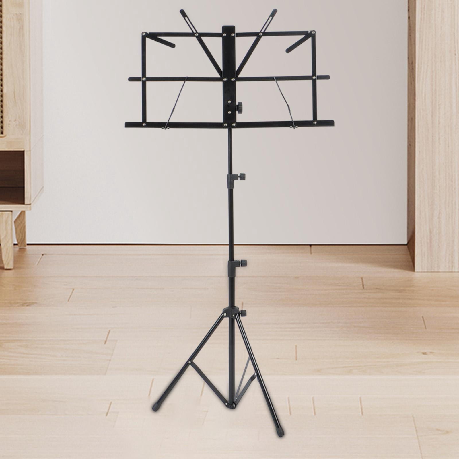 LeeQinersw Book Stand Music Sheet Clip Holder Portable Reinforced Nonslip Sheet Music Stand