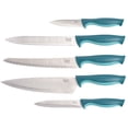 thumbnail image 2 of Spice by Tia Mowry Savory Saffron 14-Piece Cutlery Set - Teal, 2 of 6
