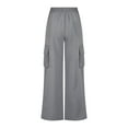 thumbnail image 5 of Up to 65 off!Lolmot Cargo Pants Women Elastic High Waist Baggy Straight Wide Leg Pants Loose Fit Trousers Streetwear Casual Parachute Y2K Pants with Pockets, 5 of 6