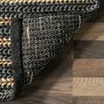 thumbnail image 6 of Rugs USA Grassland Handwoven Jute Area Rug, 9' 6" x 13' 6", Liess Black, 6 of 9