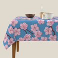 thumbnail image 3 of Wukai Orchids Flowers Waterproof Tablecloth for Kitchen Dining, Fits Square Tables for 2-4 Seats -60"x60", 3 of 7