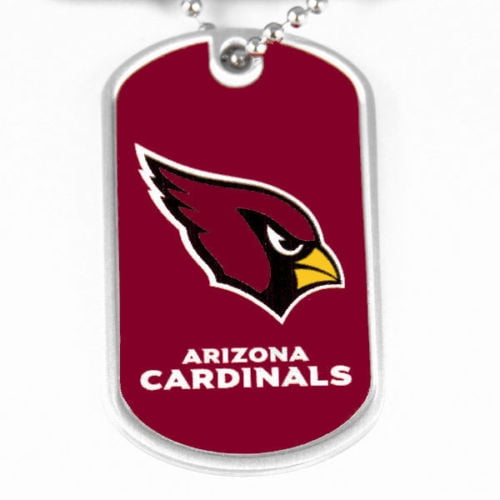 NFL Arizona Cardinals Sports Team Logo Dog Tag Necklace Charm Chain