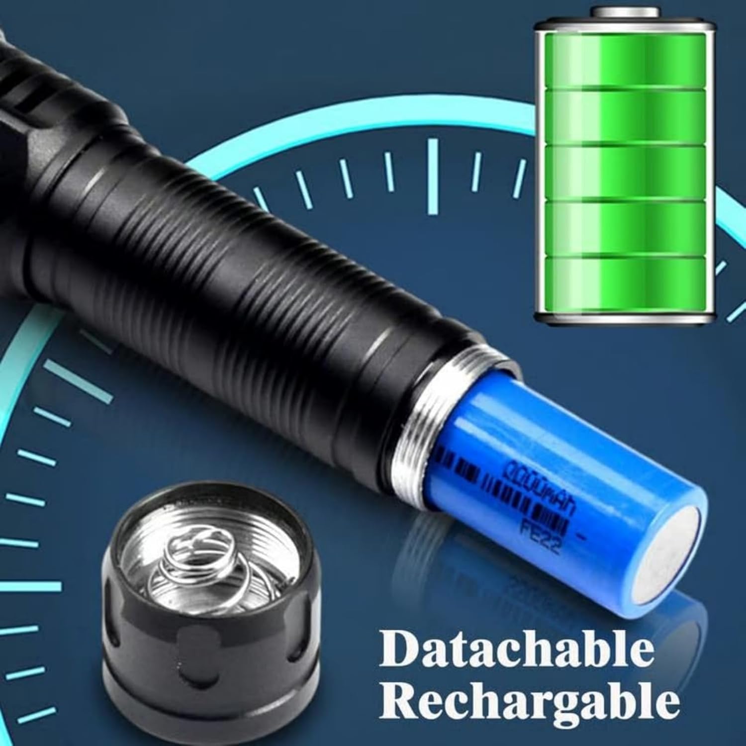 2000 Lumens Rechargeable Blood Tracking Light for Night Hunting, Blood Tracking Flashlight