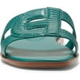 thumbnail image 6 of Cole Haan Chrisee Green Jacket Lizard Print Leather Open Toe Flat Slides Sandals (Green Jacket Lizard Print Leather, 9), 6 of 6