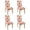 Peach Fruits, variant on 4 Pcs Dining Chair Slipcover High Stretch Removable Washable Kitchen Chair Slipcovers for Home Party Hotel Wedding Ceremony, Universal Size (peach)