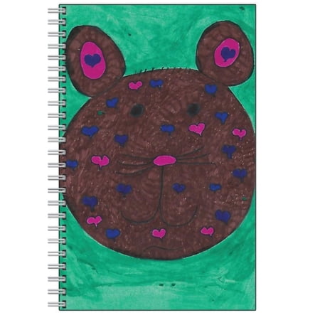 Lovely bear spiral lined journal
