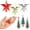 Multicolor, variant on ZOEZOE 3 Pcs Mini Christmas Tree Topper Small Star Christmas Treetop Ornaments for Mini Tree Holiday Decorative Star for Xmas Home Decor