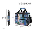 thumbnail image 3 of FORMRS Insulated Cooler Bag 24 Cans Capacity Soft Leakproof Lunch Box with Side Pockets, Purple Window, 3 of 7
