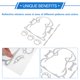 thumbnail image 5 of Calcomanía Reflectante de Parachoques Unique Bargains, Sticker Reflectante Cuadrado Blanco para Perros, Decoración Personalizada, 5 of 7