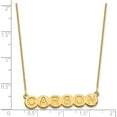 thumbnail image 3 of Custom Personalized 14K 6 Letter Bubble Necklace 14k Yellow Gold: Jewelry by Sweet Pea - Made in USA, 3 of 5