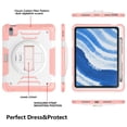 thumbnail image 2 of Casetego for iPad Air 6th/5th/4th Generation Case (10.9”, 2024/2022/2020),Shockproof Heavy Duty [360 Rotating Stand] [Hand Strap] [Pencil Holder] iPad Air 6/5/4 for Case Kids Girls Gifts,Pink, 2 of 8