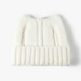 thumbnail image 2 of Gfyviroh Cozy Women's Cat Ear Beanie Hat Woolen Solid Color Cuffed Hat Outdoor Windproof Knitted Hat, 2 of 3