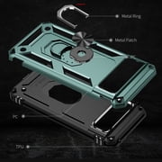 Dteck for Google Pixel 8 Pro Case with Screen Protector, Rotated Ring Kickstand Military Grade Drop Protection Shockproof Rugged Case for Google Pixel 8 Pro,Green