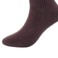 thumbnail image 3 of Lovely Annie Big Girl's & Women's 4 Pairs Knee High Wool Socks | Comfy, Cozy and Fancy Leg Warmer Stockings AFS05 Size L/XL(Brown), 3 of 4