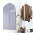 thumbnail image 6 of Unique Bargains 3 Pcs Dustproof Transparent Window Garment Bag Purple 47.24"x23.62", 6 of 6