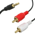 thumbnail image 4 of Cmple - 3.5mm to RCA Cable 6ft RCA to AUX Cord Adapter 2 RCA Y Splitter Stereo Audio Auxiliary Cord 1/8 to RCA Male to Male for Speakers, Headphones, Home Audio System, Home Theater, 4 of 7