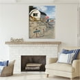 thumbnail image 3 of Stupell Industries Beach House Landscape Landscape Painting Gallery Wrapped Canvas Art Print Wall Art, 36 x 48, 3 of 8
