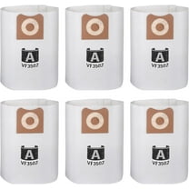 6 Pack Replacement 23743 VF3502 Vacuum Bags Compatible with Ridgid 12-16 Gallon Vacuum WD1950 WD1956 WD1850 WD1851 RV2400HF WD1450 WD1680 WD1270
