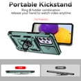 thumbnail image 2 of JTCASES for Samsung Galaxy A53 5G Case, Heavy Duty Protection Magnetic Car Mount Rotating Stand [Slide Camera Window] Rugged Shockproof Anti-fall Shell for Samsung A53 5G, Darkgreen, 2 of 9