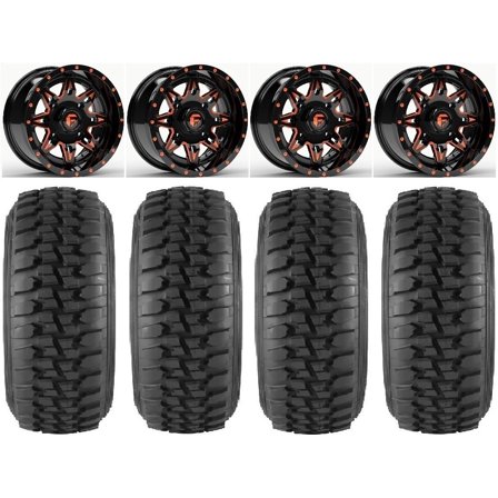 Fuel Lethal Orange 14" Wheels 30" Desert Series Tires Polaris RZR XP 1000 / PRO XP / Ranger XP 900/1000