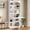 White, variant on Virans  72.8" Tall Bookcases,6-Tier Open Bookshelf with Folding Table,Freestanding Display Storage Shelves for Home Office,Living Room,Bedroom,White