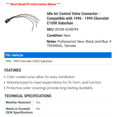 thumbnail image 2 of Idle Air Control Valve Connector - Compatible with 1996 - 1999 Chevy C1500 Suburban 1997 1998, 2 of 2