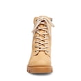 thumbnail image 2 of Madden Girl Womens Dillan Faux Leather Heels Combat Boots, 2 of 5