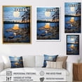 thumbnail image 4 of Designart "Lake Camping" Landscapes Framed Wall Art - Country Blue Camping Travel Entryway Framed Wall Art, 4 of 6