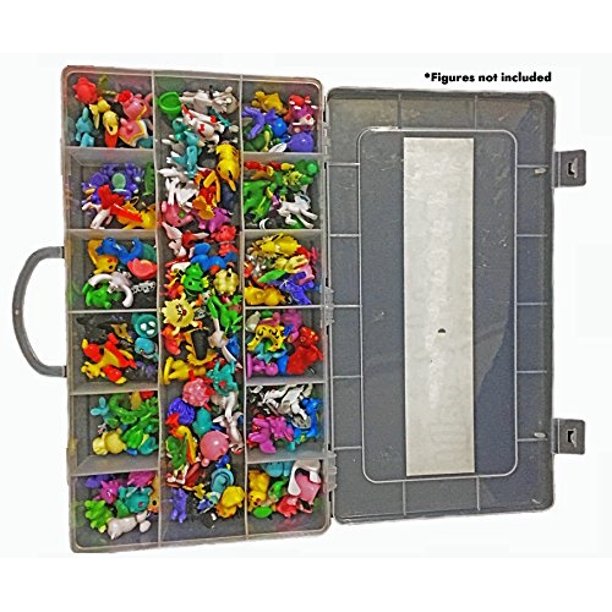 Ash Action Figures Case Organizer With Ebook Brand Stop Looking Get The Ultimate Beautiful Plastic Toy Box Storage Bin Fits Up To 144 Anime Figure Toys Not Included Walmart Com Walmart Com