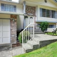 thumbnail image 5 of SamyoHome 3-Step Picket White Wrought Iron Handrail, 5 of 6