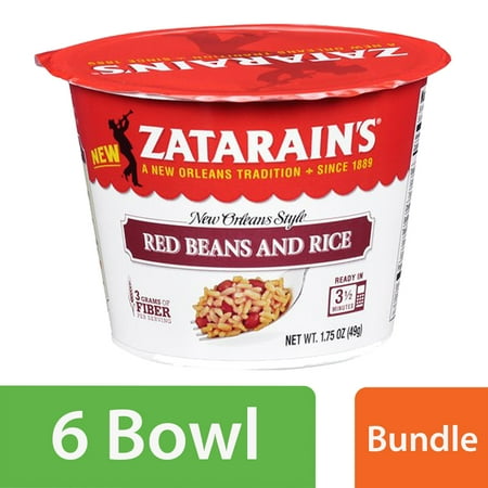(6 pack) (6 Pack) Zatarain's Red Beans & Rice Cup, 1.75 oz