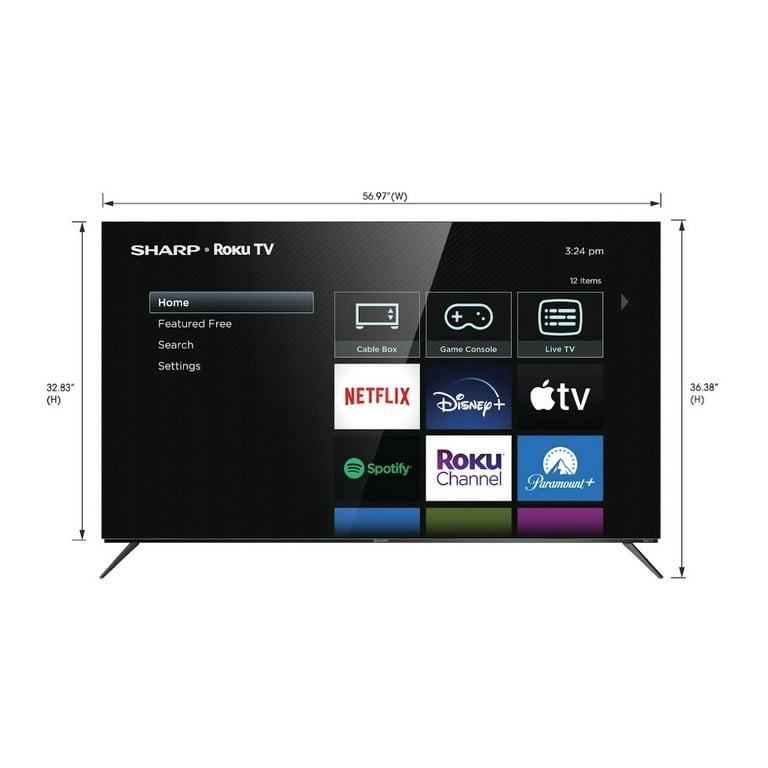 Sharp AQUOS 65 inch 4K Ultra HD OLED TV with Roku, Dolby Sharp AQUOS 65 inch 4K Ultra HD OLED TV with Roku, Dolby