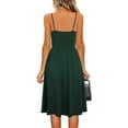 thumbnail image 7 of POTETI Sundresses for Women Casual Birthday Party Dresses for Women Summer Seaside Sling Sleeveless V-Neck Solid Color Casual Dress Sundresses for Juniors, 7 of 7