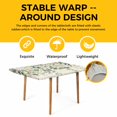 thumbnail image 4 of Eucalyptus Leaves Table Cloths for 6 Foot Rectangle Tables, Farmhouse Sage Green Leaf Floral Plants Patio Waterproof Elastic Fitted Tablecloths, Washable Rectangular Table Cover for Camping, 4 of 8