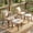 Yellow/Beige(5PCS), variant on 3 Piece Patio Bistro Set,Outdoor Wicker Apartment Balcony Furniture Sets, Rattan Table and Chairs Set of 2 for Porch Backyard Lawn Poolside Deck, Beige