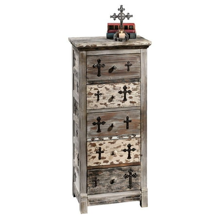 Design Toscano Gothic Sanctuary Five Drawer Chest Walmart Com