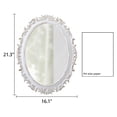 thumbnail image 4 of Sintosin Wood Wall Mirror, White Vintage Ornate Oval Mirror with Gold Accents, Baroque Style Decorative Accent Mirror for Living Room, Bedroom, Entryway, 4 of 10