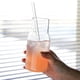 thumbnail image 3 of Billuyoard Jarra de agua de vidrio elegante con tapa, taza fácil de limpiar, idea de regalo, jarra de agua transparente con tapa Cocina y Comedor Una olla + Una taza 360ml, 3 of 6