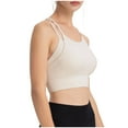 thumbnail image 4 of Timegard Sports Bras for Women High Support Spaghetti Strap Sleeveless Workout Running Yoga Bras Camis, 4 of 6