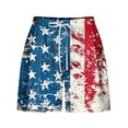 thumbnail image 3 of Hvot&aat Women's American Flag Shorts Summer Independence Day Printed Bandage Shorts Patriotic 4th of July Shorts, 3 of 4