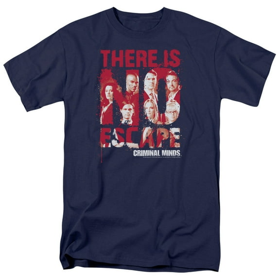 Criminal Minds Men's No Escape T-shirt Small Navy