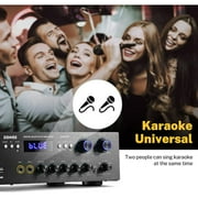 Donner Stereo Receiver 4 Channel 1000W Peak Power Home Theater Amp Amplifier USB SD, for Outdoor Speakers Karaoke