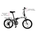 thumbnail image 3 of Bicicleta Plegable Vintage Rodada 20 Cambios Shimano 7 Vel BIKE TECHE  BPCBLK01, 3 of 6