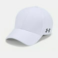thumbnail image 2 of Under Armour Men's UA Blitzing Blank Stretch Fit Cap Curved Flex Athletic Hat, Graphite, L/XL, 2 of 2
