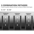 thumbnail image 3 of FITUEYES Stereo Stand Media Component Stand Audio Cabinet AV Shelf for/Apple Tv/ps4, 3 of 7