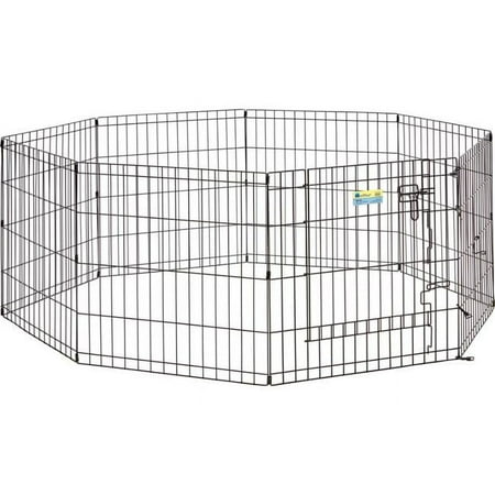 UPC: 0027773024828 | Midwest 277333 30 in. Contour Exercise Pet with Door Black