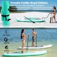 thumbnail image 4 of SereneLife Inflatable Stand Up Paddle Board - Wide Stable Design, Non-Slip Deck for Adults & Youth with Premium Paddle Board Accessories: Carry Bag, Dual Action Pump, Paddle, Ankle Leash - 10', 4 of 9