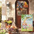 thumbnail image 2 of Happy Easter Garden Flag 12.5 x 18 Inch Garden Flag Double Sided Vertical,Gnome Bunny Chick Burlap Yard Holiday Outdoor Decor Flag, 2 of 6