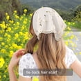 thumbnail image 2 of AWAYTR 2Pcs Floral Hair Bandanas Tie-Back Head Kerchief Women Hair Scarves Lightweight Triangular Head Scarf, 2 of 9